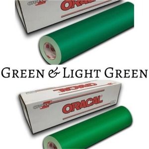 2 Pack 12"x 1 Yard Oracal 651 LIME TREE & YELLOW GREEN Cricut Hobby Craft Vinyl